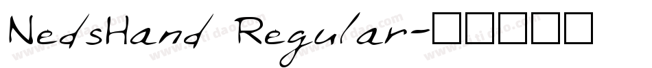 NedsHand Regular字体转换